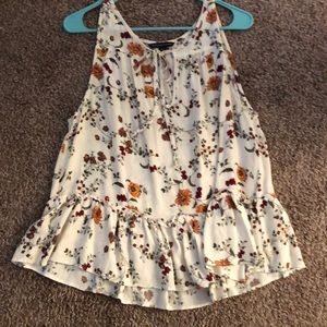 American eagle flowy peplum tank
